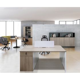 White Melamine Office Workstation Desk
