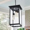 5CCT LED Outdoor Pendant Light 3 Light Black