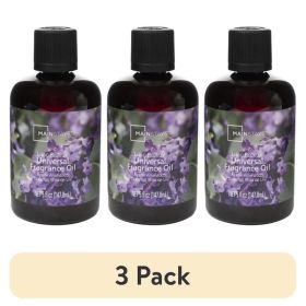 (3 pack) Universal Fragrance Oil, Lilac Breeze, 5 fl oz, for use with Fragrance Oil Diffusers, Fragrance Warmers, Potpourri, and Wicking Fragrance Dif