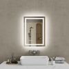 20"*28"LED Bathroom Mirror,Front-Lit and Back-Lit, Stepless Dimmable, 3 Colors CRI90+, Brightness Memory, Shatter-Proof,Anti-fog LED Vanity Mirror, IP