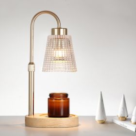 Gold Candle Warmer Lamp with Timer and Dimmer,Fragrance Electric Wax Melt Warmer with 2 Bulbs,Scented Jar Lamp,Mother's Day/Birthday/Christmas Gifts f