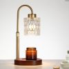 Candle Warmer Lamp with Dimmer and Timer,Home Decor Lamp for Scented Jar,Antique Brass Electric Wax Melt Warmer,Mother's Day/Birthday/Christmas Gifts