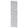 MAVAL Gold Washable Rug 120*30 inch Runner Rug (Gray+Gold, 120*30 inch)