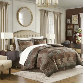 4 Piece Red Comforter Set Red Cal King