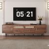 76" TV Stand with Drawers for Living Room/Bedroom, Modern Chic Entertainment Center for TVs Up to 85 inches, Entertainment Center with Storage--Not su