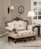 Traditional Luxury Accent Chair Cherry Finish