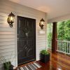 1-Pack Vintage Wall-Mounted Outdoor Lantern Light – Elegant Black Metal Sconce for Porch, Patio, and Garden Lighting (Bulb Not Included)