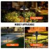 12 Pack Low Voltage Landscape Path Lights, 3W 210LM 12V-24VAC/DC Outdoor LED Pathway Lighting, 3000K Warm White Walkway Lights with Quick Connectors,