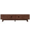70inch Modern TV Stand with Rattan Doors for TVs up to 80", Media Console with Storage Space, 4 Drawers & Cable Holes, Entertainment Center for Living