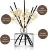 Reed Diffuser Set with Preserved Baby's Breath with Sticks/April Breeze / 6.7oz / Scent Fragrance Oil Diffuser for Bedroom Bathroom Home Décor