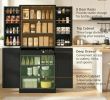 Black 72" Tall Kitchen Pantry Cabinet Farmhouse Storage with 8 Door Racks And Adjustable Shelves for Kitchen Organization