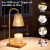 Amber Candle Warmer Lamp-Dimmable Candle Lamp with Timer, Christmas Birthday Gifts for Women, House Warming Gifts for New Home Bedroom Decor, Vintage