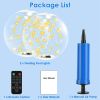 2 Pack Outdoor Solar Pool Lights, LED Light Up Balls with Remote, 3200K Warm Glow, 3 Lighting Modes & 4-Level Brightness& Auto On at Dusk, IP68 Waterp