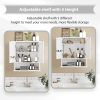 Wall-Mounted Storage Cabinet with Magnetic Lock, Waterproof Space-Saving Organizer for Bathroom, Kitchen, and Home Use