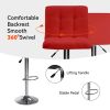 Counter Height Bar Stools Set of 2 Red