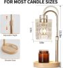 Gold Candle Warmer Lamp with Dimmer and Timer,Home Decor Lamp for Scented Jar,Electric Wax Melt Warmer,Mother's Day/Birthday/Christmas Gifts for Mom/W