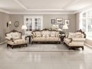 Traditional Luxury Accent Chair Cherry Finish