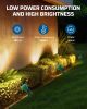 120V Spotlight Outdoor, 500LM Waterproof LED Spot Light with 3 Extra Lenses (Red Yellow Green), Landscape Lighting for Holiday, Trees, Flag, 5FT Exten