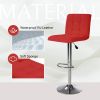 Counter Height Bar Stools Set of 2 Red