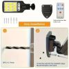 6 packs Solar Powered Motion Sensor Outdoor Garden Light with 108 COB LED Lights