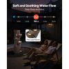 Outdoor Water Fountain, 49.61 in Height Fountain and Waterfall, 5-Tier Floor Standing Jar-Shaped Cascading Fountains with LED Light and Pump, for Outd