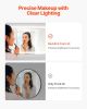 LED Bathroom Mirror, 36" x 72" LED Bathroom Vanity Mirror with Frontlit and Backlit, Anti-Fog Memory Mirror with Lights, Stepless 3 Colors Temperature