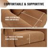 Swivel Accent Chair with Ottoman Set, Modern Chenille Barrel Armchair with Removable Back Pillow & 2 Armrest Covers for Living Room, Bedroom, Office,