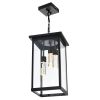 5CCT LED Outdoor Pendant Light 3 Light Black