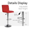 Counter Height Bar Stools Set of 2 Red