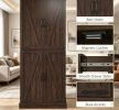 72" Tall Distressed Brown Kitchen Pantry Cabinet Farmhouse Storage with 8 Door Racks And Adjustable Shelves for Kitchen Organization