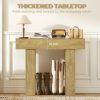 42 Inch Console Table, Sofa Table Behind the Couch with Thickened Tabletop for Living Room, Hallway, Entrance, Oak