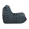 Luxury Accent Chair Button-Tufted Detail Charcoal Microfiber Comfy Chair Living Room Furniture 1pc