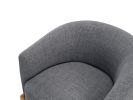 Style Comfort Accent Chair Gray Upholstery Durable Frame Solid Wood Legs Contemporary Living Room Furniture 1pc