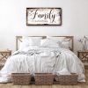Family is Everything Wall Decor-Rustic Family Quote Print Canvas for Farmhouse-Family Signs Wall Art- Framed Artwork Wall Decoration for Living Room,B