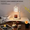 Gold Candle Warmer Lamp with Dimmer and Timer,Home Decor Lamp for Scented Jar,Electric Wax Melt Warmer,Mother's Day/Birthday/Christmas Gifts for Mom/W