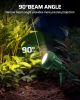 120V Spotlight Outdoor, 500LM Waterproof LED Spot Light with 3 Extra Lenses (Red Yellow Green), Landscape Lighting for Holiday, Trees, Flag, 5FT Exten
