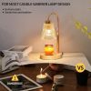 Gold Candle Warmer Lamp with Timer and Dimmer,Fragrance Electric Wax Melt Warmer with 2 Bulbs,Scented Jar Lamp,Mother's Day/Birthday/Christmas Gifts f