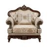 Traditional Luxury Accent Chair Cherry Finish