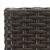 Brown Rattan Bar Stools Set of 2