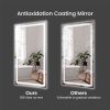 20"*28"LED Bathroom Mirror,Front-Lit and Back-Lit, Stepless Dimmable, 3 Colors CRI90+, Brightness Memory, Shatter-Proof,Anti-fog LED Vanity Mirror, IP