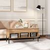 Lift Top Coffee Table with Metal Legs