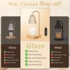 Amber Candle Warmer Lamp-Dimmable Candle Lamp with Timer, Christmas Birthday Gifts for Women, House Warming Gifts for New Home Bedroom Decor, Vintage