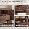 76" TV Stand with Drawers for Living Room/Bedroom, Modern Chic Entertainment Center for TVs Up to 85 inches, Entertainment Center with Storage--Not su
