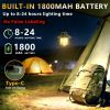 Camping Lights, Camping Lantern Rechargeable with 3 Brightness 4 Modes & SOS, 1200LM, Flashlight Lanterns for Power Outages Hiking Outdoor Home Emerge