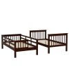 Twin Over Twin Bunk Bed with Storage Stairs