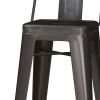 Rayne - 30" Metal Bar Stool (Set of 2) - Gun Metal Grey