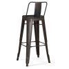 Rayne - 30" Metal Bar Stool (Set of 2) - Gun Metal Grey
