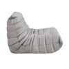 Luxury Accent Chair Button-Tufted Detail Gray Microfiber Comfy Chair Living Room Furniture 1pc