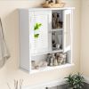 Wall-Mounted Storage Cabinet with Magnetic Lock, Waterproof Space-Saving Organizer for Bathroom, Kitchen, and Home Use