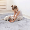 MAVAL Gold Washable Rug 120*30 inch Runner Rug (Gray+Gold, 120*30 inch)